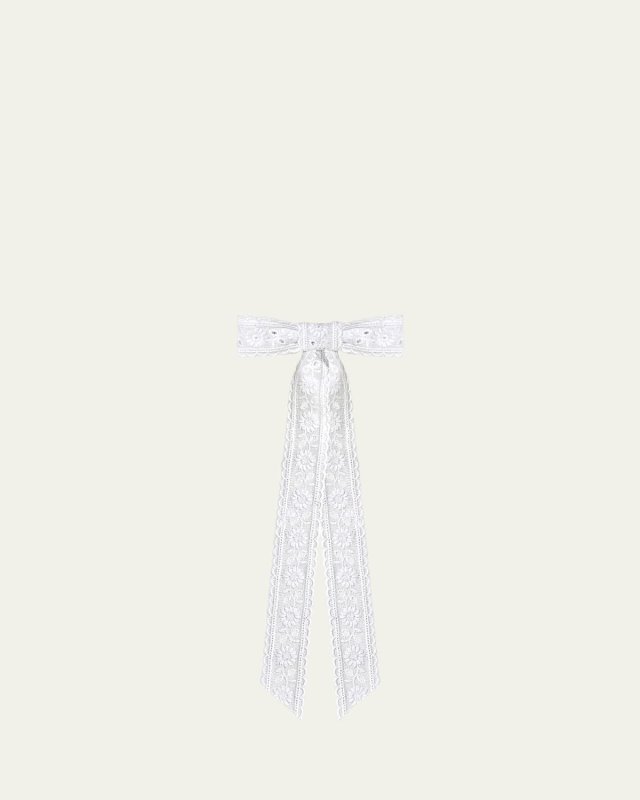 Dolly Lace Bow Barrette
